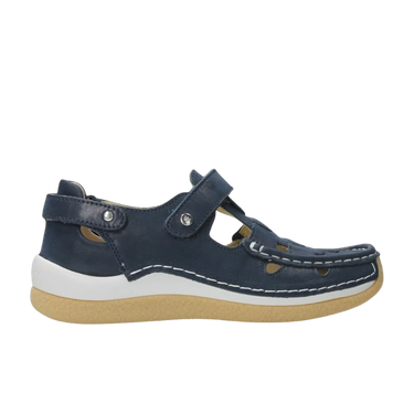 Wolky Denim Esperanza Leather Sandal | Closed Toe